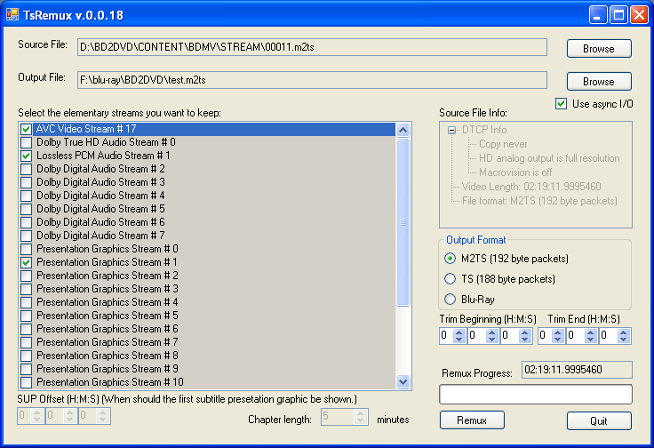 imgburn create blu ray iso from m2t